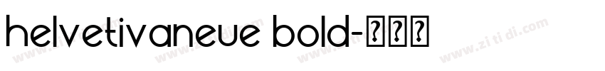 helvetivaneue bold字体转换